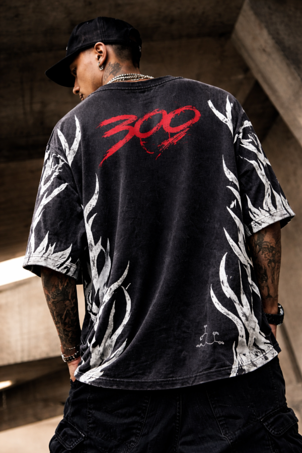 T-Shirt Oversize “300 Inferno” – Édition Street Flame